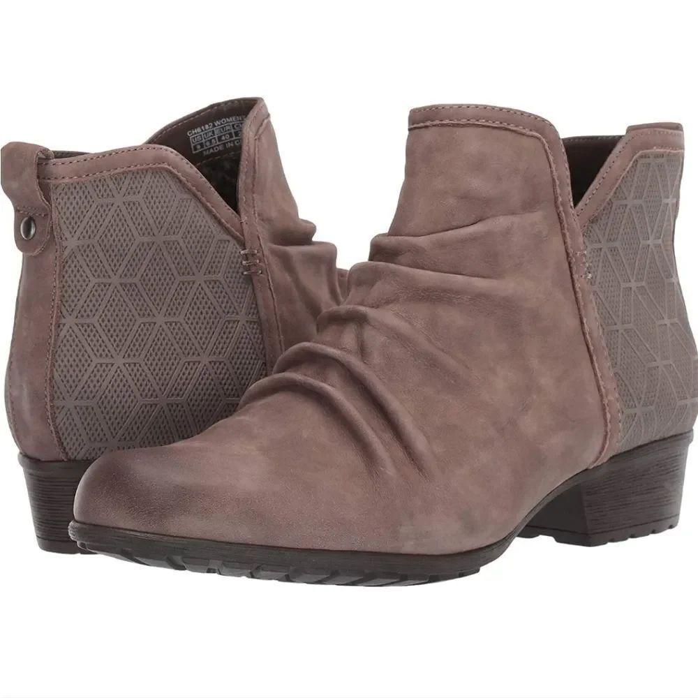 BRAND NEW COBB HILL WOMEN"S GRATASHA PANEL 2 BOOT ANKLE